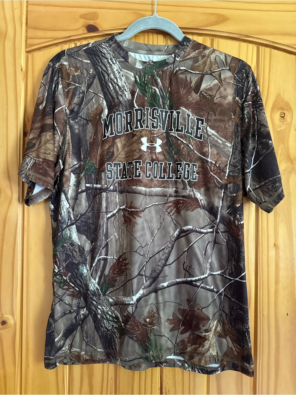 Under Armour Morrisville State College Men's Camo Short Sleeve Shirt - Brown